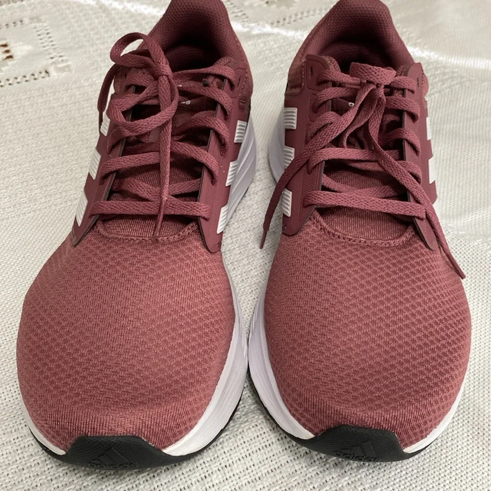 **SOLD**. Mens Adidas Cloudtfoam Comfort Plum colored running shoes size 12 - Picture 7 of 7